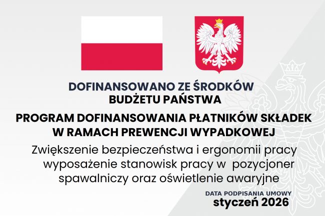 Tablica informacyjna instytucji finansującej